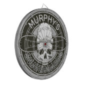 スケーパーソナライズされたターネームスカルスケートボードスケート ダーツボード (正面左)