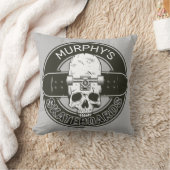 スケーパーソナライズされたター名スカルスケートボードスケート クッション (ブランケット)