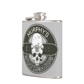 スケーパーソナライズされたター名スカルスケートボードスケート フラスク (左)