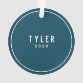 スケーパーソナライズされたトボーダーキープサケ オーナメント (裏面)