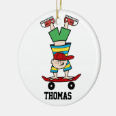 スケーパーソナライズされたトボードオーナメント セラミックオーナメント (左)