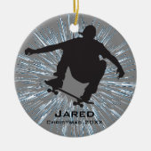 スケーパーソナライズされたトボードオーナメント セラミックオーナメント (正面)