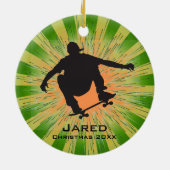 スケーパーソナライズされたトボードオーナメント セラミックオーナメント (裏面)