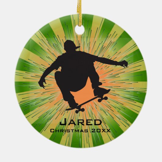 スケーパーソナライズされたトボードオーナメント セラミックオーナメント (裏面)