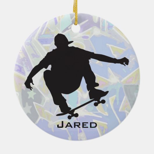 スケーパーソナライズされたトボードオーナメント セラミックオーナメント (裏面)