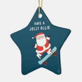 スケーパーソナライズされたトボード セラミックオーナメント (左)