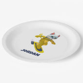 スケーパーソナライズされた飛んでいるボード磁石 ペーパープレート (アングル)