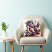 スケーリラックスボードでパーティーを楽しむ生物 クッション (椅子)