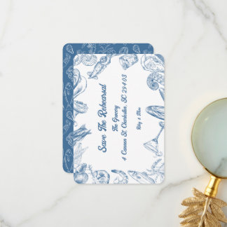 スケールとシェル - リハーサルを保存 サンキューカード