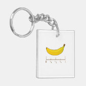 スケールのためのバナナ キーホルダー (正面左)