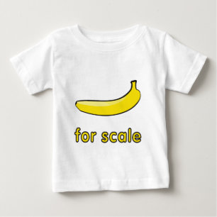 スケールのミームのためのバナナ ベビーTシャツ