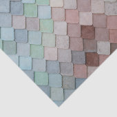 スケールの一見のフェイクな石造りのタイル 薄葉紙 (詳細)