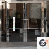 スケールソルフェッジョミュージカルベビーブロックのトーン ウィンドウサイン (オフィスドア)