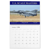 スケールモデラ用の米国スケールマスタカレンダー カレンダー (1月 2026)