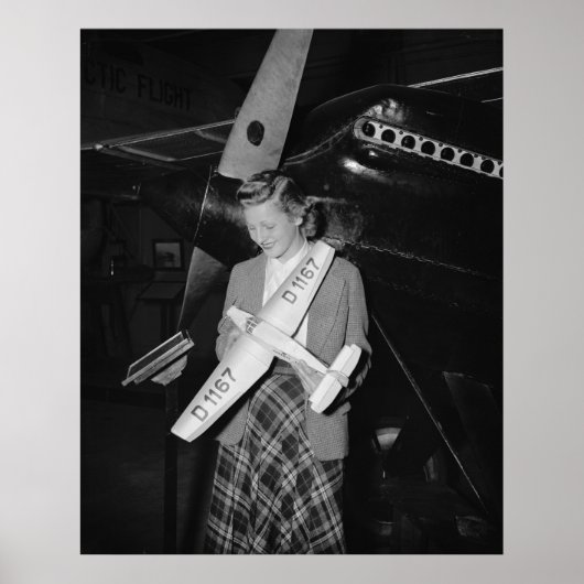 スケールモデルのドイツの飛行機， 1938 ポスター (正面)