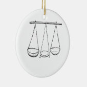 スケール セラミックオーナメント (右)