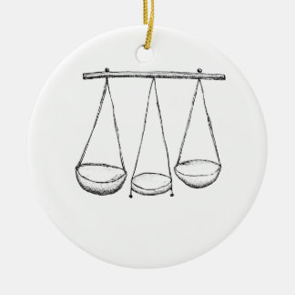 スケール セラミックオーナメント