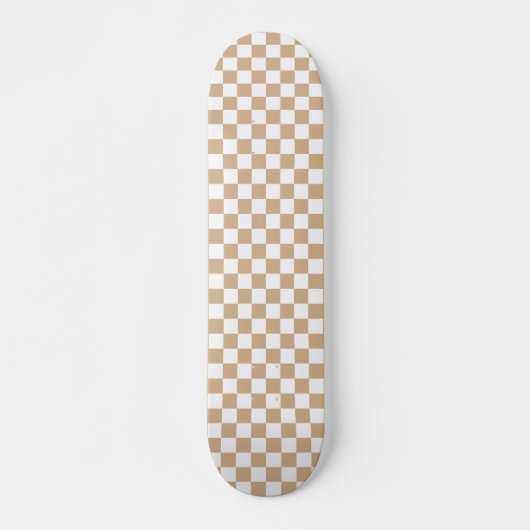 スケー市松模様にトボードPattern-black and white スケートボード (正面)
