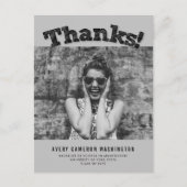 スケ感謝していッチ写真モダン卒業 ポストカード (正面)