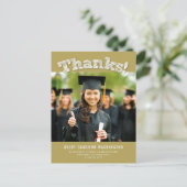 スケ感謝していッチ写真モダン卒業 ポストカード (スタンド正面)