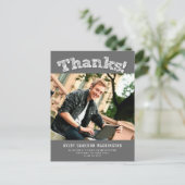 スケ感謝していッチ写真モダン卒業 ポストカード (スタンド正面)