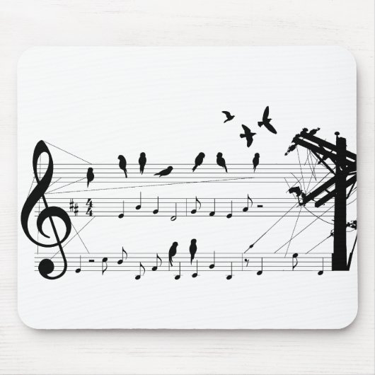 スコアのmousepadの鳥 マウスパッド (正面)