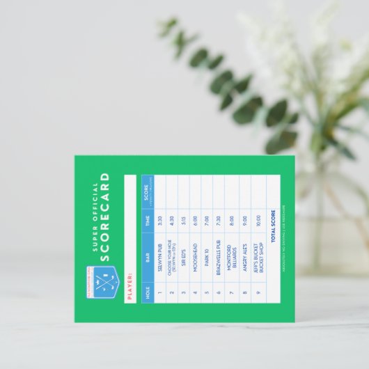 スコアカード ポストカード (スタンド正面)