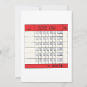 スコアカード 招待状 (正面)