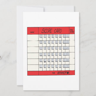 スコアカード 招待状