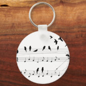 スコアキーチェーンの鳥 キーホルダー (正面)