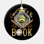 スコアキーパー野球チームスクアブッククイーン・オブ・ザ・B セラミックオーナメント (裏面)