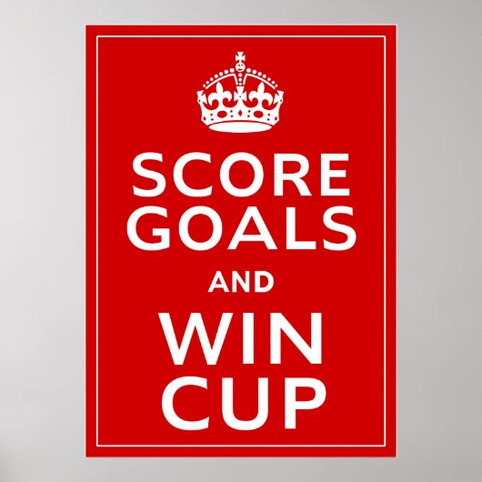スコアゴールとWin Cup to England Footie ポスター (正面)