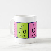 スコアビー定期テーブル名mug コーヒーマグカップ (正面左)