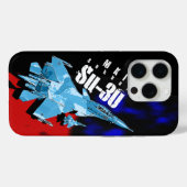 スコイSU30ロシアの戦闘機ケース Case-Mate iPhoneケース (裏面 (横))