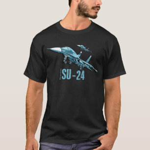 スコイSU-24フェンス戦闘機ロシアの射 Tシャツ
