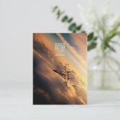 スコイSu-27ポストカード ポストカード (スタンド正面)