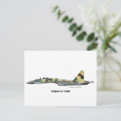 スコイSU-35BM ポストカード (スタンド正面)