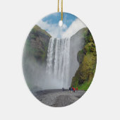 スコガフェスの滝 – アイスランド,スコガール村 セラミックオーナメント (右)