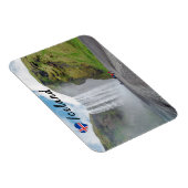 スコガフェスの滝 – アイスランド，スコガール村 マグネット (右側)