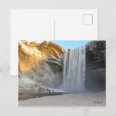 スコガフォスアイスランド ポストカード (正面/裏面)