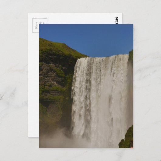 スコガフォスウォーターフォーブアイスランドハガキ ポストカード (正面/裏面)