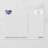 スコガフォス滝，スコガリバー，南アイスランド ポストカード (裏面)