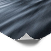 スコゴスの滝，アイスランド – 白黒 ポスター (角)