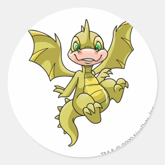 スコスキオイエロー ラウンドシール (正面)