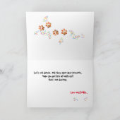 スコッおもしろいティッシュテリアペットドッグ誕生日カード 招待状 (内部)