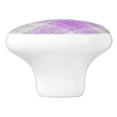 スコッかわいらしト模様タータンチェック紫色のテクスチャ セラミックノブ (側面)