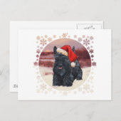 スコッよくはしゃぐティサンタin雪 シーズンポストカード (正面/裏面)