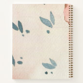 スコッガーリートの弓とピンクのボタンのクラフト ノートブック (裏面)