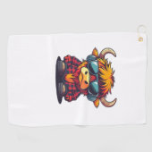 スコックールティッシュハイクラシックランドカウシャツ ゴルフタオル (横)