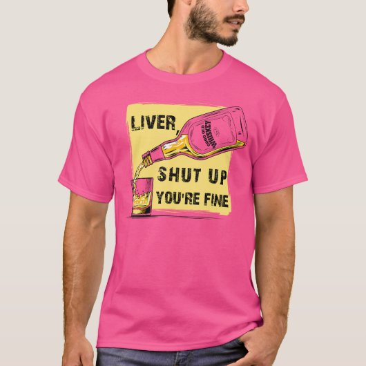 スコッチを飲む葉巻愛好家 憧れの男性像 Tシャツ (正面)